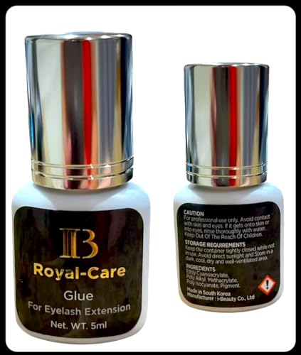 Generic IB Royal-Care Glue for Eyelashes 3s Dry Adahesive for Eyelash 5ml Lashes Glue Accept Make Own Logo Korean Original (Size : 1 Bottles), black