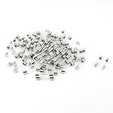 uxcell 100 Pcs 250 Volts 10Amp Fast Blow Type Glass Tube Fuses 6 x 30mm
