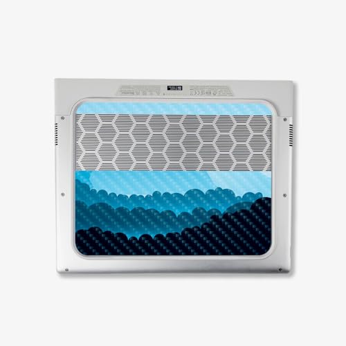 Image of MightySkins Carbon Fiber Skin Compatible With Alienware X14 R2 (2023) Full Wrap Kit - Poly Mountains | Protective Durable Textured Carbon Fiber Finish | Easy To Apply & Change Styles | Made in the USA