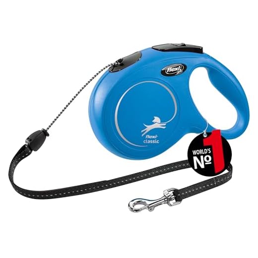 flexi New Classic M Seil 8 m blau für Hunde bis 20 kg