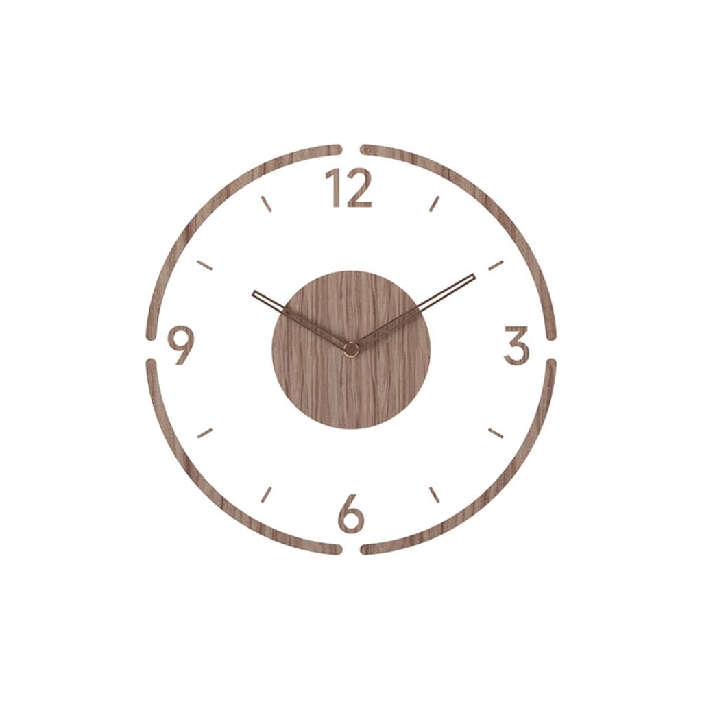 SLEEVE Decorative Clock Clock Wall Clock Living Room Solid Wood Silent Simple Quartz Clock Wall Clock Wall Clock
