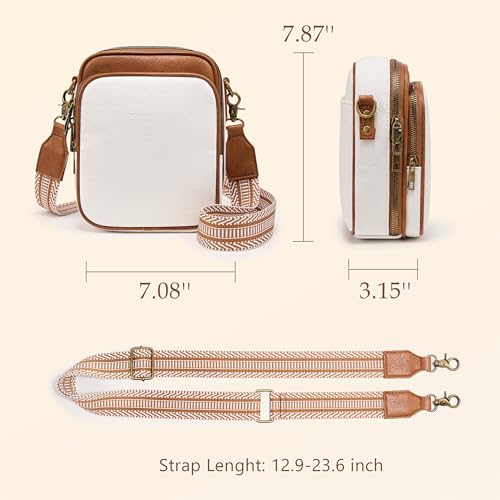 Image of Small Crossbody Bag for Women with Card Slots Vegan Leather Messenger Bag Men Wallet, Cross Body Anti-theft Shoulder Purse