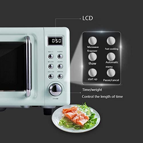 Retro-Arbeitsplatten-Mikrowelle, 700 W, 18 l, kleine Mikrowelle, Mini-Mikrowelle für Wohnheime, Magnetron-Mikrowelle mit Nanolayer-Liner
