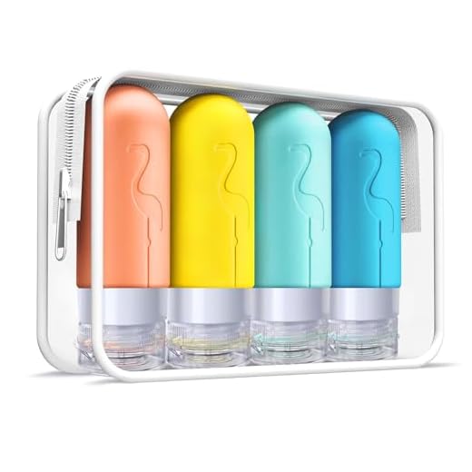Vipop Empty 3 oz Travel Size Bottles Toiletries Containers for Toiletries Liquids，Small Silicone Mini Refillable Leak Proof TSA Approved Travel Bottles for Creams Shampoo and Conditioner Traveling