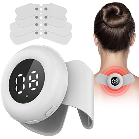 iKeener Wireless TENS & EMS Unit Therapy for Pain Relief,Rechargeable Red Light Cold Laser Therapy Device,Electric Pulse Muscle Stimulator,Mini Massager Machine,for Neck,Back,Shoulder,Wrist,Waist,Leg Cover