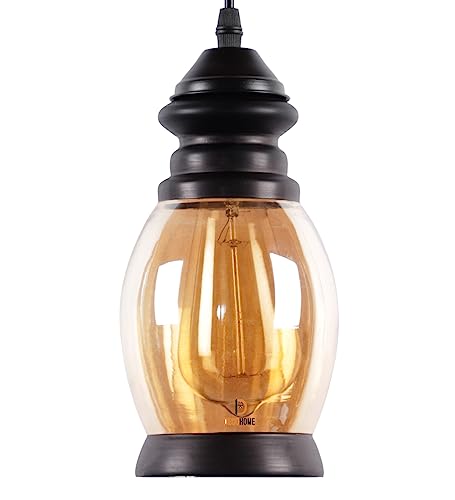 Image of DECOHOME Modern Hanging Ceiling Lamp Lights for Home & Decor | Premium Finish Pendant Light for Living Room, Bedroom & Dining Area | Stylish Indoor Lighting | Chandelier Lights (Vintage-Gold)