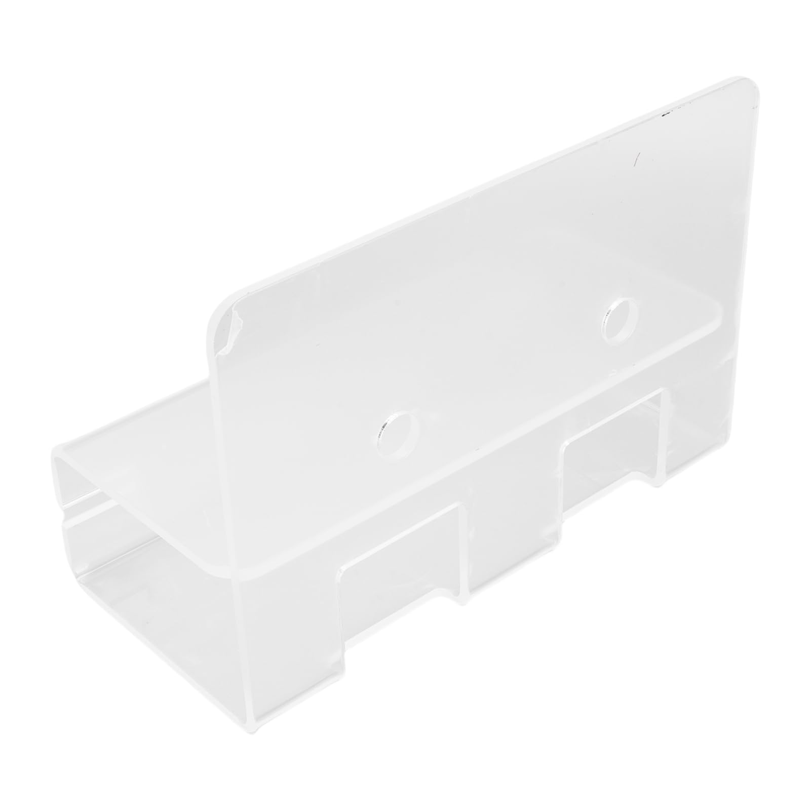 Porta Spazzolino Adesivo, Porta Spazzolino da Parete in Acrilico con Gestione dei Cavi, capacità di 1 Kg, Organizer Salvaspazio per Bagno, (chiaro)
