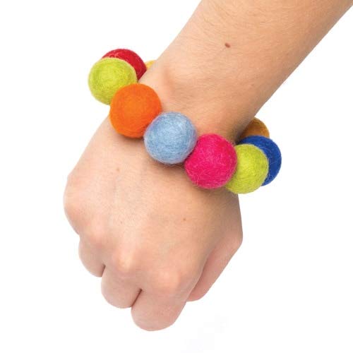 Baker Ross AC902 Coloured Felt Balls, Pack of 50 - Image 3