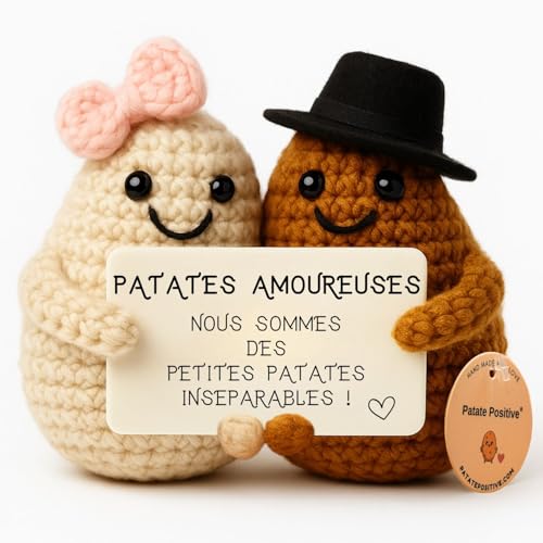 Patates Amoureuses© | Cadeau Romantique | Elle & Lui | Idee Couple | Saint-Valentin Anniversaire Mariage Noces | I Love You | Souvenir Relation | Homme Mari Femme...