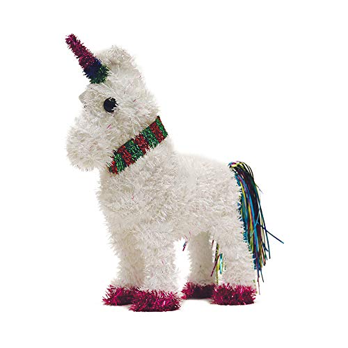 FLOMO 2347531 Large Christmas Tinsel Unicorn, Pack of 12