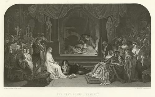 Tableau Hamlet Daniel Maclise décoration murale idéale pour créer une ambiance salon cosy 60x90