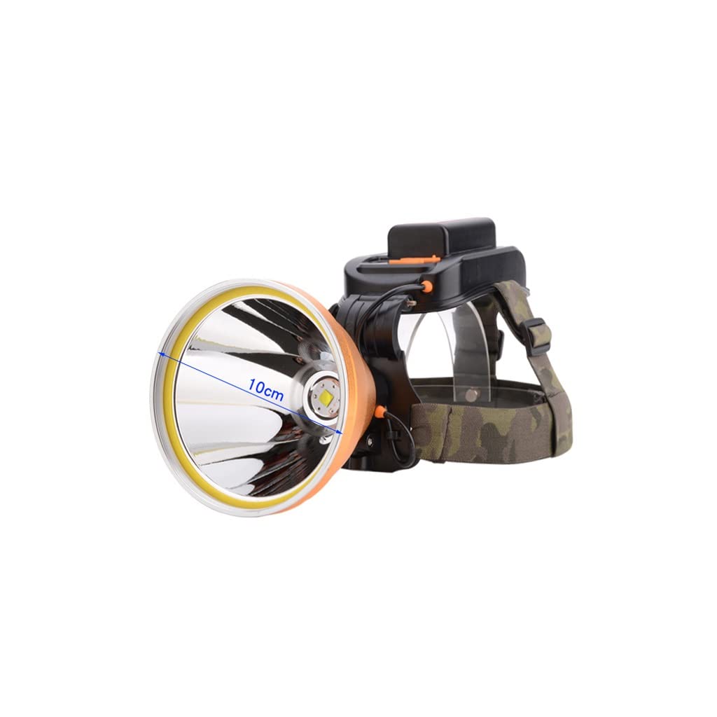 OYYMTE Head-Mounted Bright Light Headlight Long Battery Life Charging Long-Range LED Induction Night Fishing P100 Xenon Light