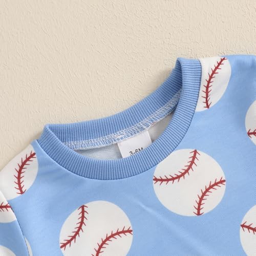 Toddler Baby Boy Baseball Outfit Short Sleeve T-Shirt Shorts Set 2Pcs Infant Baseball Clothing Summer Clothes4