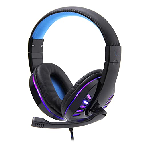 Genec SY755MV Luminous Game Headphone Over-ear para jogos com microfone PC Gamer Fones de ouvido de
