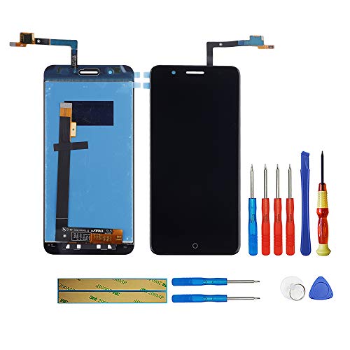 swark Pantalla LCD compatible con ZTE Blade A610 Plus (negro sin marco), pantalla táctil LCD + herramientas.