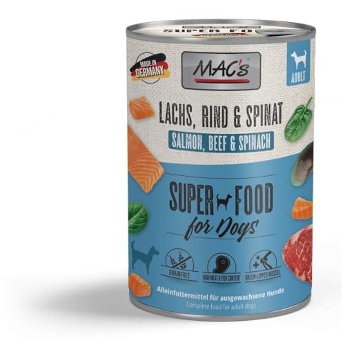 MAC's Dog mit Lachs, Rind & Spinat 6 x 400 g