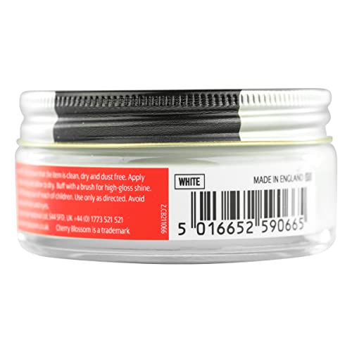 Cherry Blossom Footwear Renovating Cream Shoe Care Product White 50ml UK