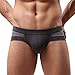 NEARTIME Men's Underwear, Mens Low Waist Boxers Briefs Men Underpants Soft Shorts (M, Gray) ...