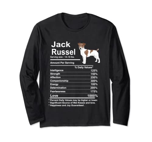 Lustige Jack Russel Fakten Ernährung Geschenk Jack Russel Langarmshirt
