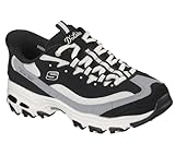 Skechers Damen D'Lites-Smooth Nostalgie Hands Free Slip-Ins Sneaker, Schwarz/Natur, 39.5 EU