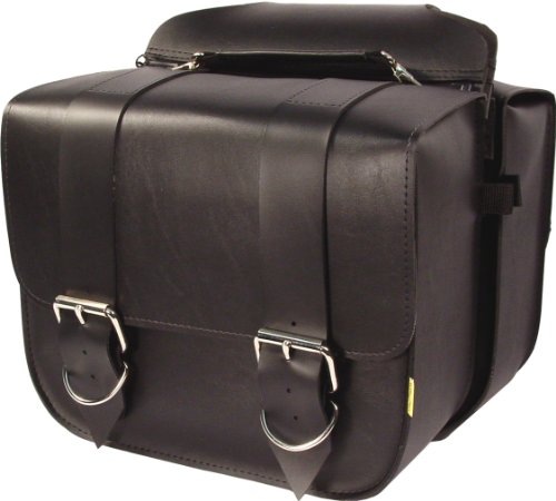 Alforjas para motocicleta Dowco Willie & Max Standard Series Touring, hechas a mano en EE.UU., capacidad 33 L, resistentes a UV y al agua, cuero sintético sin mantenimiento, ajuste universal [583011-00]