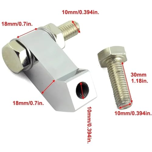Soporte de intermitentes para faro de moto Harley Dyna Softail cromado 3