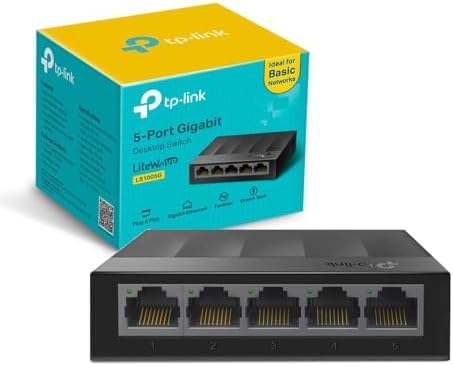 Desktop Switch TP-Link LS1005G, Litewave, 5 Portas, Gigabit