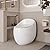 1-Piece Egg Shape Toilet with Single Flush 1.28 GPF, Compact Toilet with Ceramic, Comfort Height, Easy Clean, High Efficiency Flush