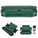 Green Cable Junction Box with Claws for Outdoor Power Connection, Weatherproof Extension Cord Safety Cover, Garden Tool Electrical