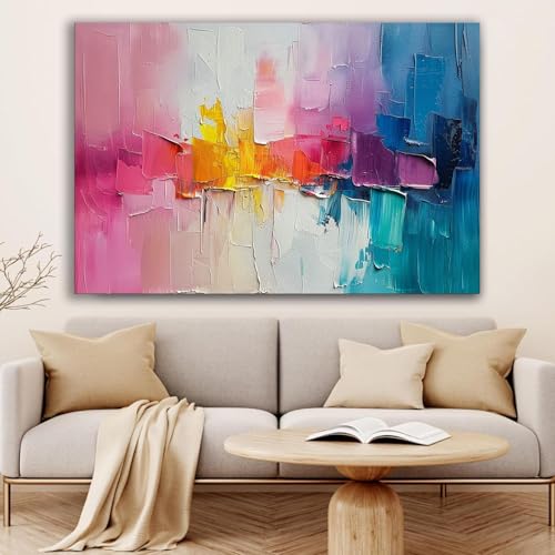 Peintures sur toile graffiti abstrait unique tableau salon chambre