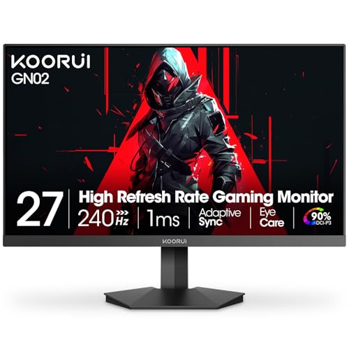 Amazon.com: KOORUI 27 Inch Gaming Monitor 240hz, 1ms, FHD