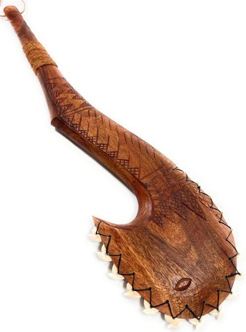 Tikimaster Fish Hook Moana Club 32 inch w/ 16 Teeth - Decorative Replica | #bla605780st