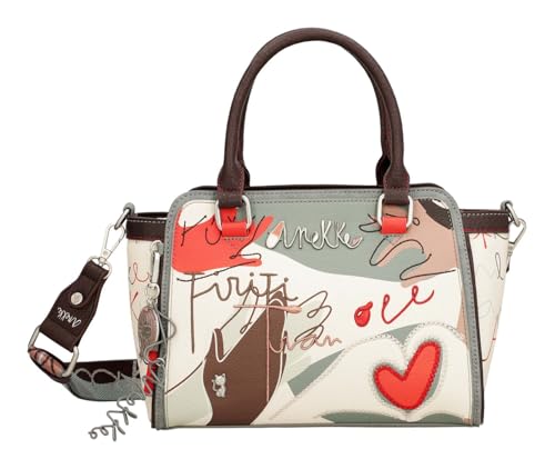 Imagen de Anekke Bolso Bowling Alma Estilo Elegante y Funcional Asa de Mano y Bandolera Ajustable Medidas: 34x20x12 cm Bolsos Modernos