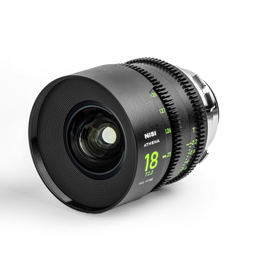Image of NiSi - Athena Prime 18mm T2.2 Full Frame Cinema Lens, Compatible with ARRI PL Mount Cameras, Wide Angle Lens Full Frame, Quality Build, Great Low-Light Performance and Image Quality Camera Accessories