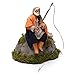 Holyart Pescador sobre Roca 12 cm con Movimiento bel?n napolitano