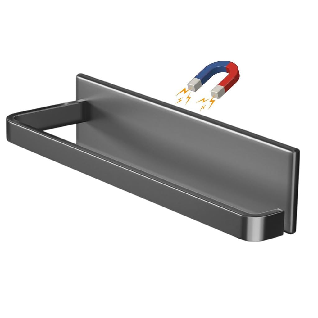 Supvox® Tissue Paper Holder - Magnetic Kitchen Tissue Roll Holder Self Adhesive Towel Holders Strong Magnet Tissues Roll Stand & Foil Paper Rack for Kitchen, RV, Oven, Washing Machine