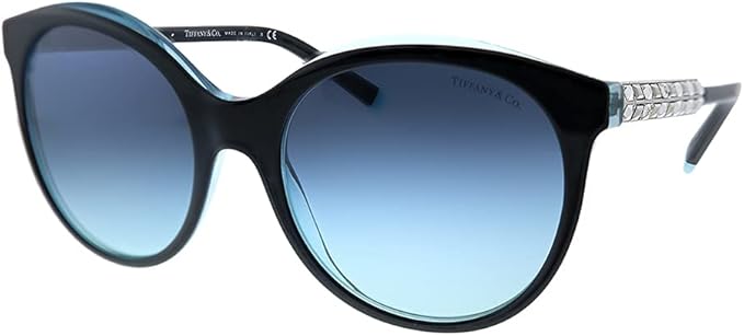 Occhiali da Sole Tiffany TF4175B 82859S Nero/Tiffany Blu Sfumato cal 55 :  Amazon.it