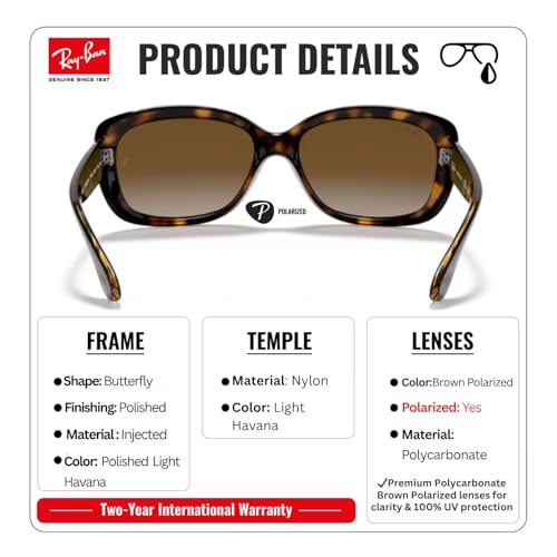 Image of Ray-Ban RB4101 JACKIE OHH Sunglasses with Official Eyewear Kit