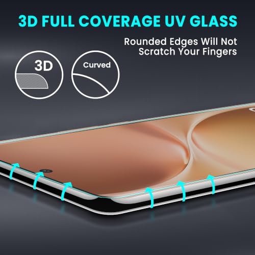 Image of ArmourPro 2 Pack Matte UV Tempered Glass for Vivo V60e and Vivo V60 5G, Premium Curved Screen Protector with Anti-Glare Finish, Edge-to-Edge Coverage, Fingerprint Friendly and Case Friendly