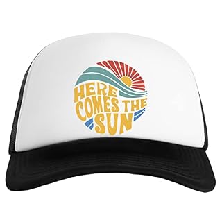 Here Comes The Sun Rainbow Casquette Classique De Baseball pour Femmes Hommes Snapback Réglable Unisexe Cap Men Womens - Les Beatles, Paul McCartney, John Lennon, RIngo Starr, George Harrison