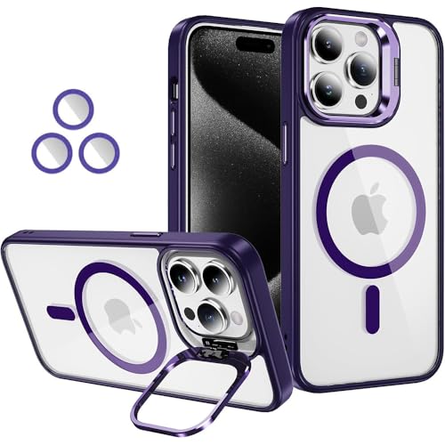 Image of amazon basics Basic Case for Apple iPhone 15 Pro (Silicone Purple)