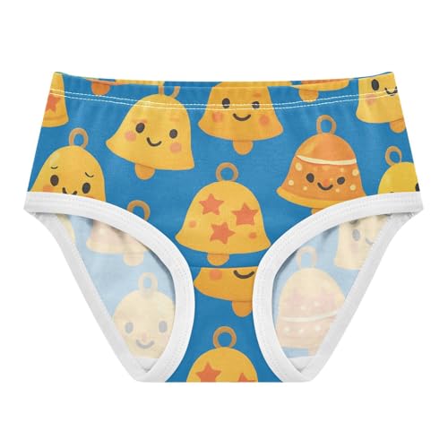 Girls' Triangle Panties Comfort Color for Kid Christmas Bells Pattern