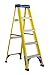 Louisville Ladder FS2005 Fiberglass Step Ladder, 5-Feet/250lb, Yellow and Klein Tools 670-6 Screwdriver, 3/16-Inch Cabinet Tip, Rapi-Driv with 6-Inch Shank