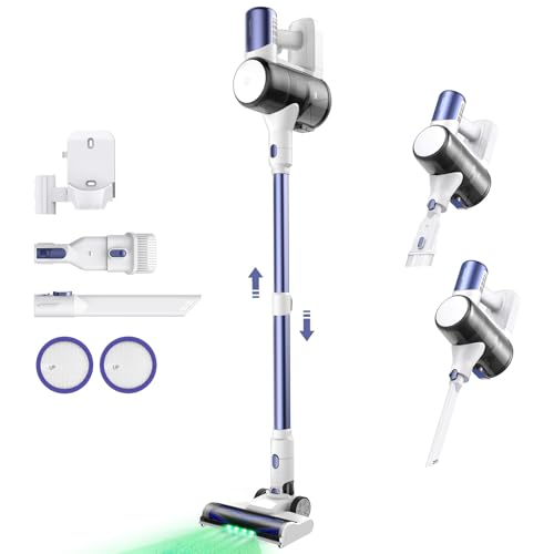 Image of Ultenic Cordless Vacuum Cleaner, 45KPa 500W Stick Vacuum Rechargable, Max 40mins Runtime, Self Standing Design with 1.5L Dustbin Capacity, Stick Vacuum for Home, Pet Hair, Hardwood Floors, U10