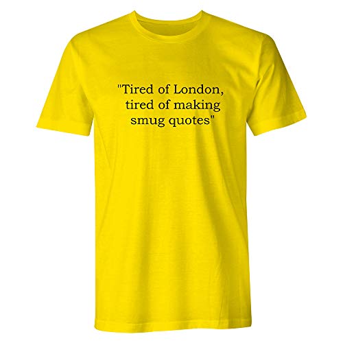Fatigué de Londres style Londonist jaune X-Large pour exprimer votre passion des voyages