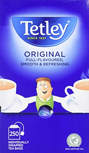 Tetley Tea Bags with Envelopes (Pack of 250)