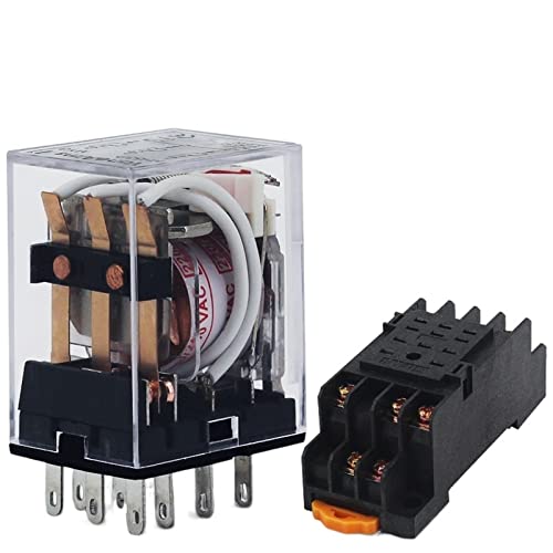 Relais de puissance DPDT MY3NJ 24V avec base PYF08A à 8 broches