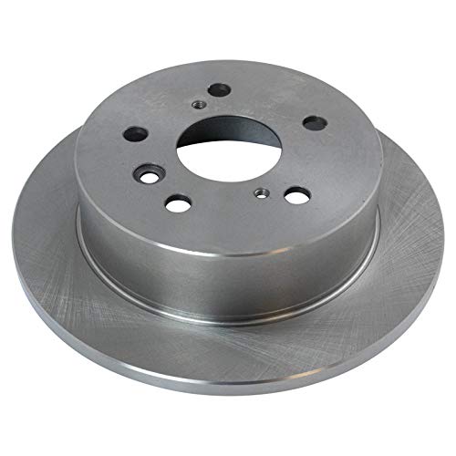 Image of TRQ Rear Brake Pad & Rotor Kit Semi-Metallic Compatible with 2005-2007 Toyota Avalon 2002-2006 Camry 2004-2008 Solara