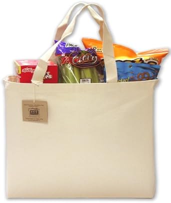 canvas shopper tote bag