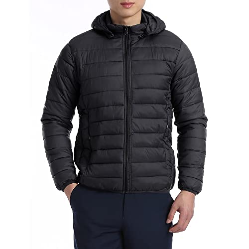 Men's Packable Down-Like Hooded Puffer Jacket3